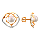 Купить Серьги 210608109, Серебро 925, фианит, жемчуг